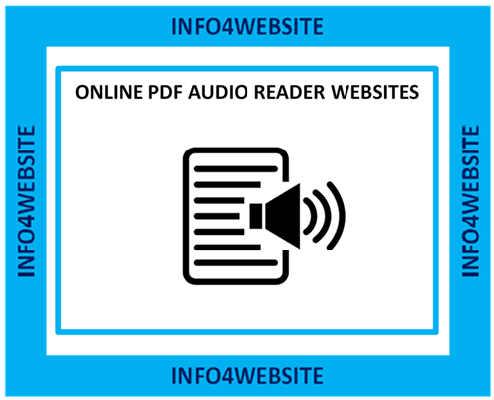 ONLINE PDF AUDIO READER WEBSITES
