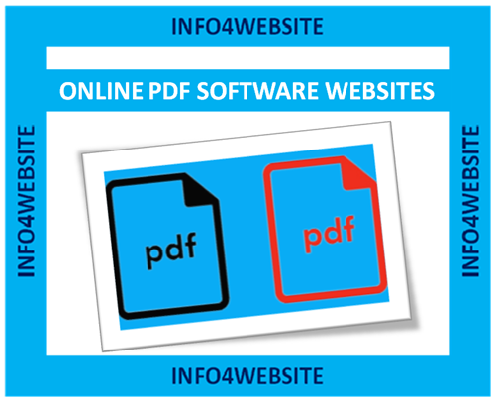 ONLINE PDF SOFTWARE WEBSITES